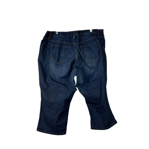 Nine West Womens Plus Size 20W Denim Capris Stretch Mid-Rise Classic Fit - Picture 5 of 6